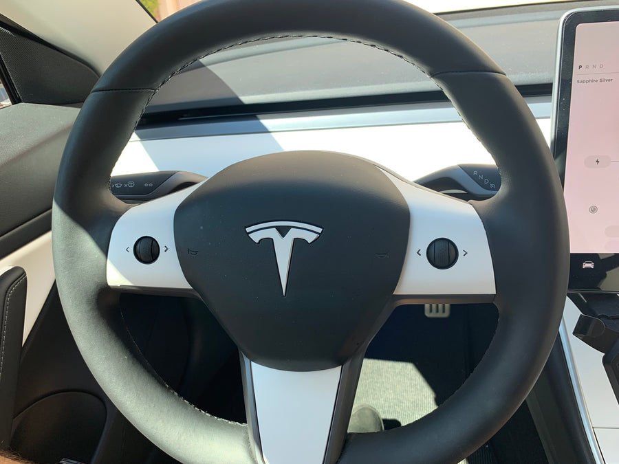 Model 3 & Y Steering Wheel Vinyl Accent Wraps