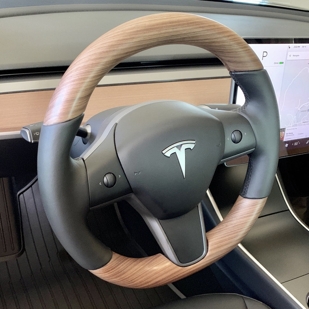 Tesla 'DeskWedge' Steering Wheel Desk (Real Wood)