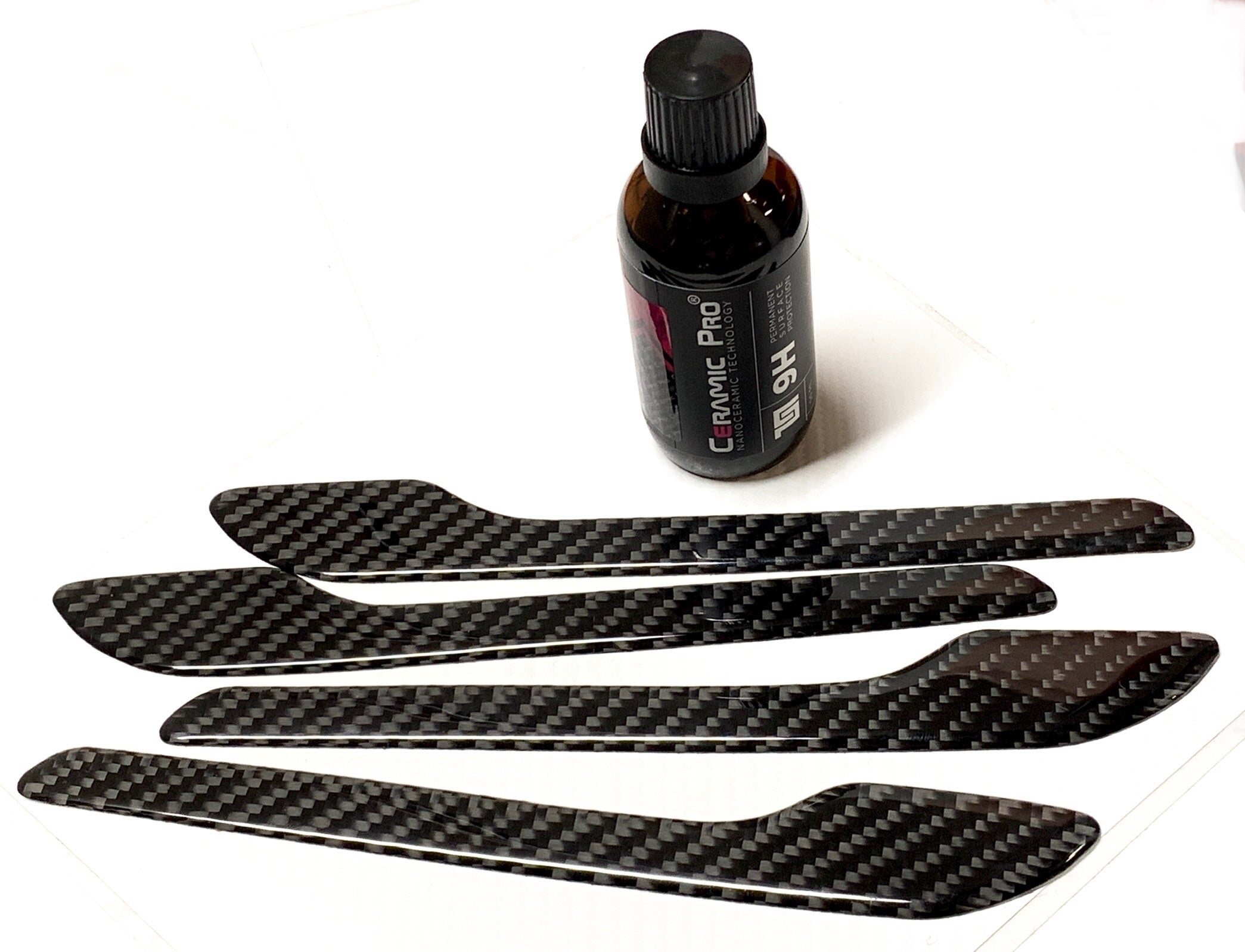 Model 3 & Y Door Handle Overlay - Flexible Urethane Carbon Fiber