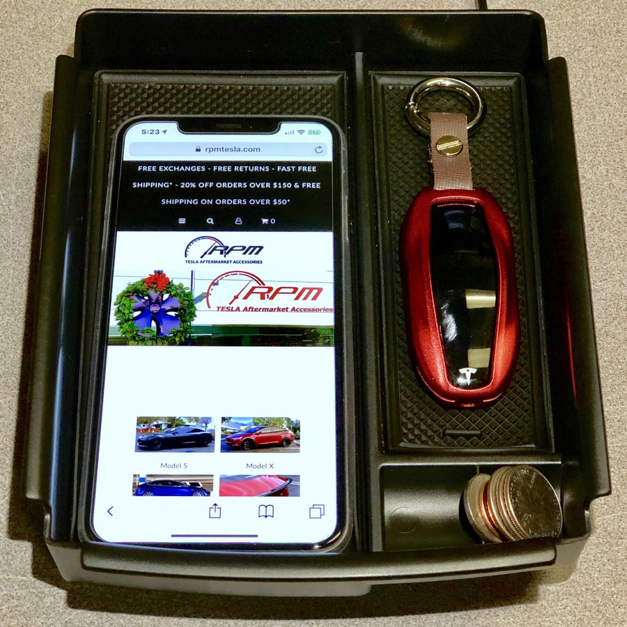 Model S & X Center Console Tray with Wireless Charging
