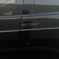 Model X Door Handle Overlay - Urethane Carbon Fiber
