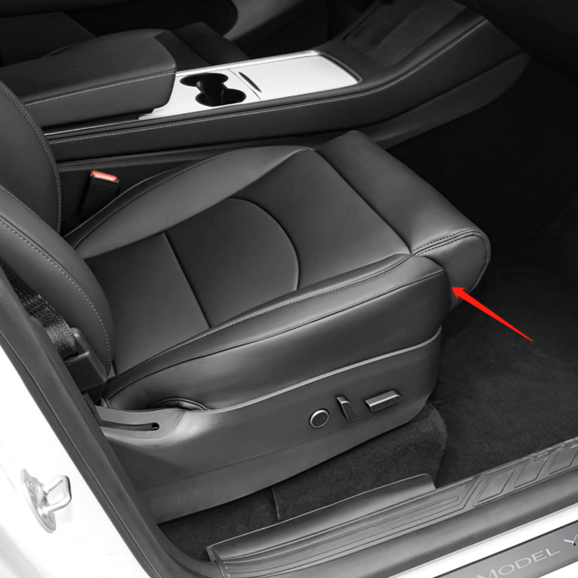 Für Tesla Modell Y 2022 Auto Sitz Extender Kissen Speicher Baumwolle Bein  Unterstützung Kissen Für Modell 3 Knie Pads Entlasten müdigkeit