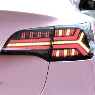 Model 3 &amp; Y* Knight-Rider LED Tail Light Upgrades (1 pair) 3 Styles