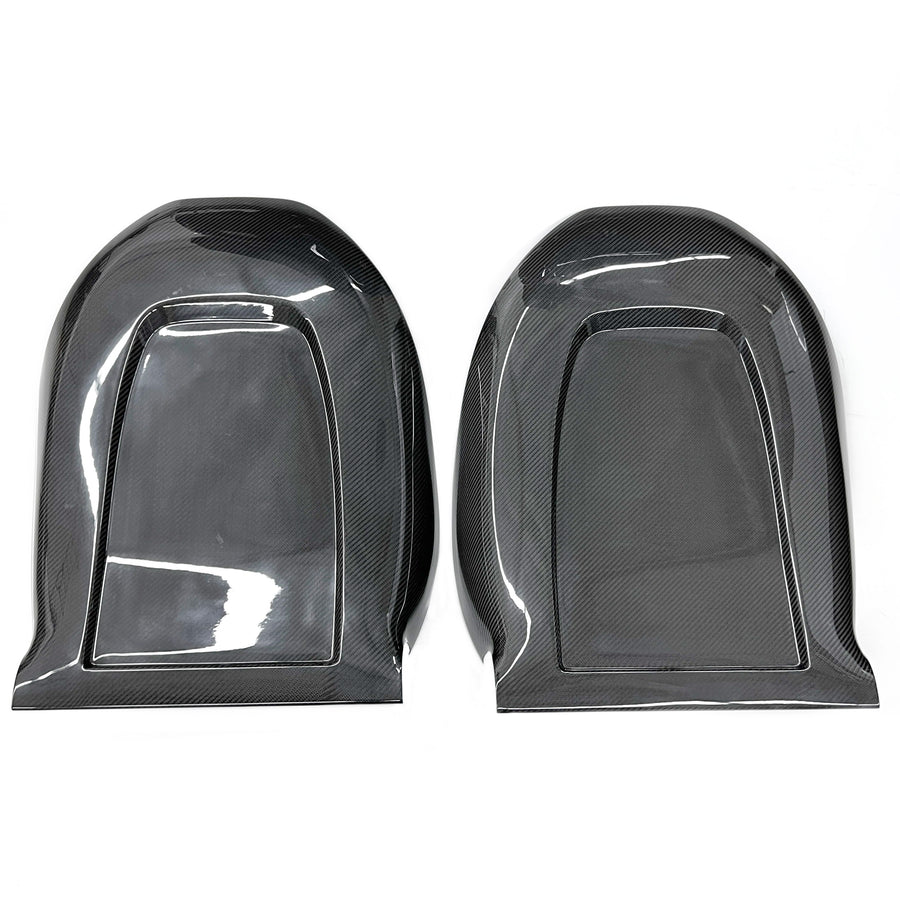 2021+ | Model S & X Seat Back Replacements Gen. 2 (1 Pair) - Real Molded Carbon Fiber