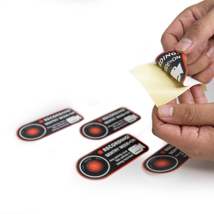 Sentry Mode Recording Window Sticker ( 1 Pair ) – RPM TESLA Aftermarket ...